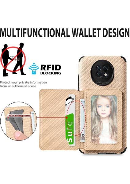 Xiaomi Redmi Için Not 9 5g Standı Fonksiyonu Rfıd Engelleme Manyetik Kart (Yurt Dışından)