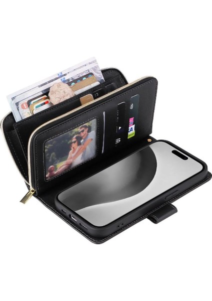 IPhone 16 Için Kılıf Pro Max Cüzdan Kılıf ile 9 Kart Yuvaları ile Kapak Çevirin (Yurt Dışından) indirimleri