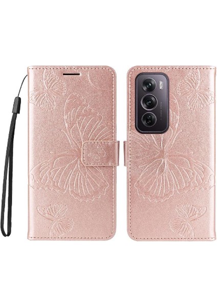 Oppo Için Kılıf Card 12 Pro 5g Flip Kickstand Pu Deri Kart Yuvası ile (Yurt Dışından)