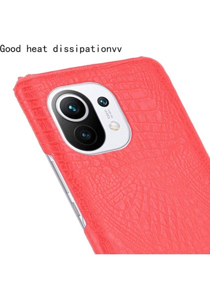 Xiaomi Mi 11 Klasik Timsah Moda Anti Kapak Için Şık Klasik Durumda (Yurt Dışından)