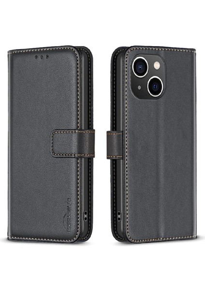 IPhone 15 Için Flip Case Artı Çok Renkli Deri Kılıf Çoklu Kart Yuvası (Yurt Dışından)