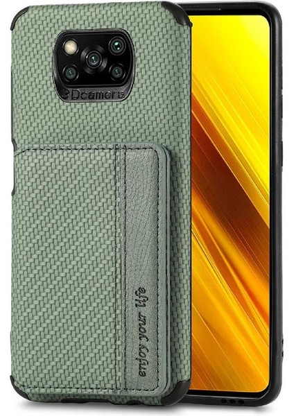 Xiaomi Poco X3 Pro Manyetik Kart Tutucu Rfıd Engelleme Için Kılıf Komple (Yurt Dışından)