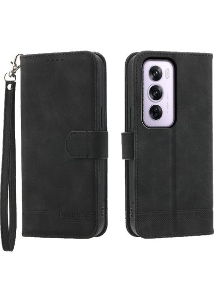 Oppo Oppo 12 Pro 5g Premium Bileklik Kart Yuvaları Nakit Cep Için Flip Case (Yurt Dışından)