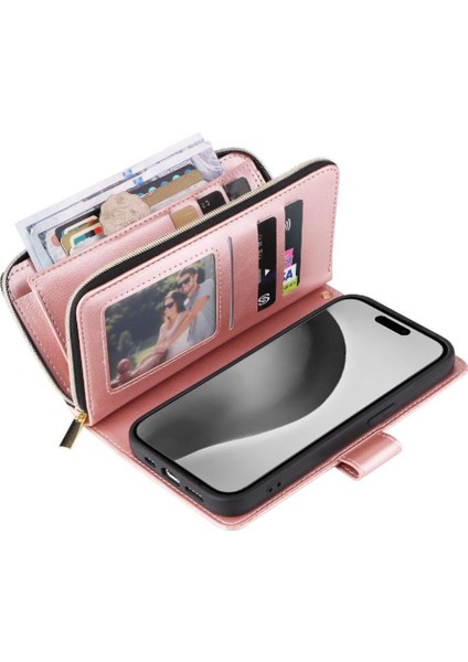 IPhone 16 Için Kılıf Pro Max Cüzdan Kılıf ile 9 Kart Yuvaları ile Kapak Çevirin (Yurt Dışından)