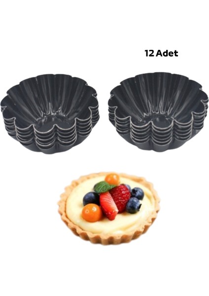 Pastry Planet Teflon Tartolet Kalıbı 12 Adet