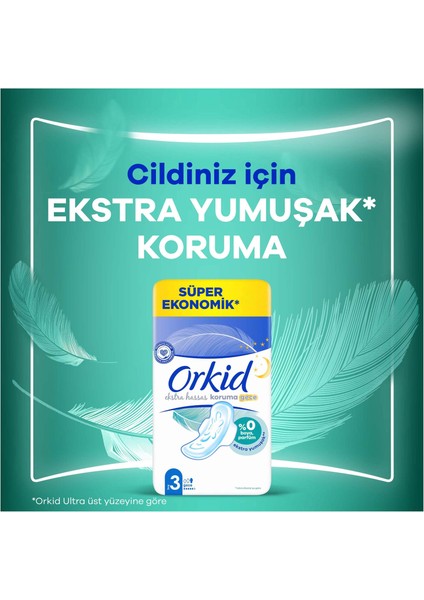 Extra Hassas Koruma Süper Ekonomik (Boy 3) Gece 24lü Hijyenik Ped