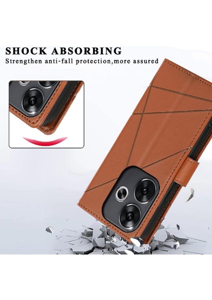 Xiaomi Poco F6 5g Üç Kart Yuvaları Darbeye Kickstand Için Flip Case (Yurt Dışından)