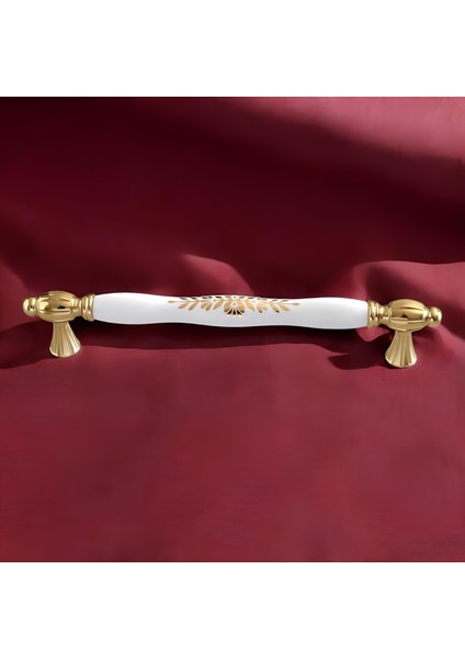 Pepuza Gerçek Porselen Altın Gold 192 mm Mobilya Mutfak Kulp Çekmece Dolap Kulplar Kulpu Kulbu indirimleri