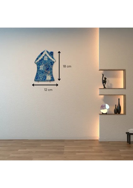 Ebruli Desenli Bodrum / Alaçatı Evi Duvar Süsü