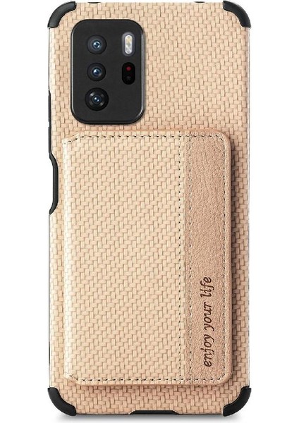 Xiaomi Redmi Için Not 10 Pro 5g Standı Fonksiyonu Manyetik Kart Tutucu (Yurt Dışından)