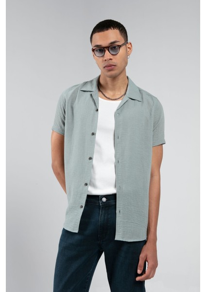 Elma Apaç Yaka Erkek Gömlek| EE10006775-6775