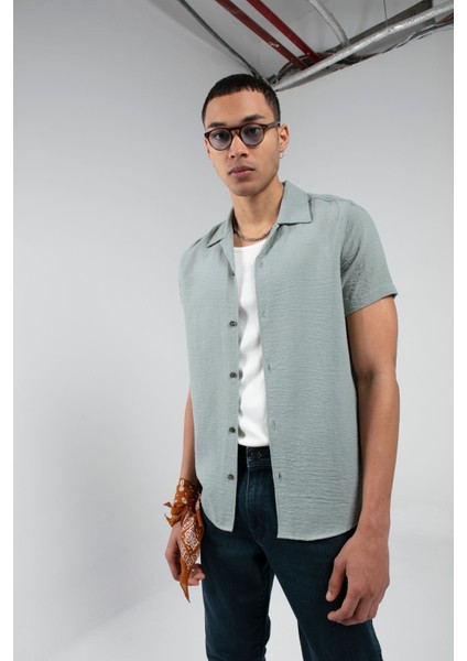 Elma Apaç Yaka Erkek Gömlek| EE10006775-6775 fiyatları