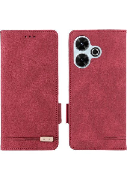 Xiaomi Redmi Için Flip Case 13 4g Kapak Toka ile Kickstand Kart Tutucu (Yurt Dışından)