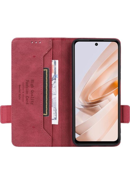 Xiaomi Redmi Için Flip Case 13 4g Kapak Toka ile Kickstand Kart Tutucu (Yurt Dışından) modelleri