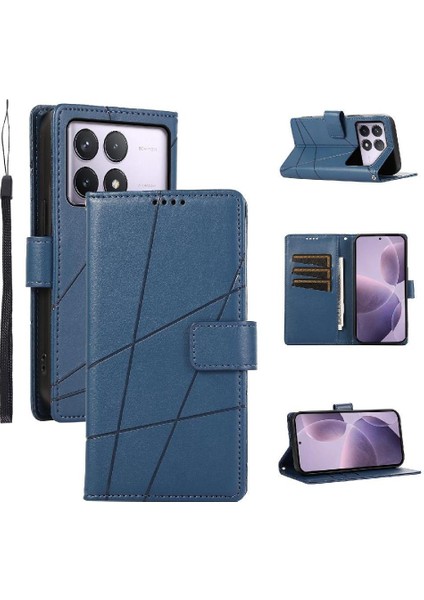 Xiaomi Poco F6 Pro 5g Kickstand Için Flip Case Üç Kart Yuvaları Darbeye (Yurt Dışından)