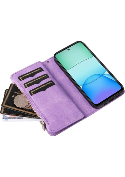 Kart Yuvası Standı Iki Renkli Dikiş ile Xiaomi Redmi 13 4g Için Kılıf (Yurt Dışından) indirimleri