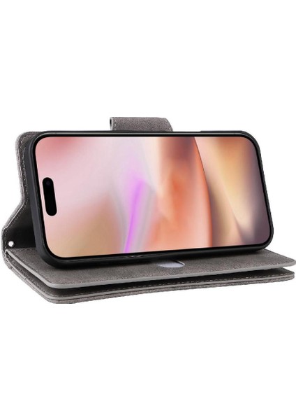 IPhone 16 Için Kılıf Fermuar Cüzdan Kapak Kart Tutucu Manyetik Deri ile (Yurt Dışından) fiyatları