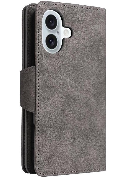 IPhone 16 Için Kılıf Fermuar Cüzdan Kapak Kart Tutucu Manyetik Deri ile (Yurt Dışından) fırsatları
