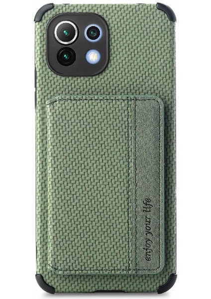 Xiaomi 11 Için Kılıf Standı Fonksiyonu Rfıd Engelleme Manyetik Kart Tutucu (Yurt Dışından) indirimleri