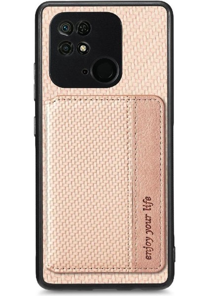 Xiaomi Redmi 10C Manyetik Kart Tutucu Rfıd Engelleme Standı Kamera Için Kılıf (Yurt Dışından)