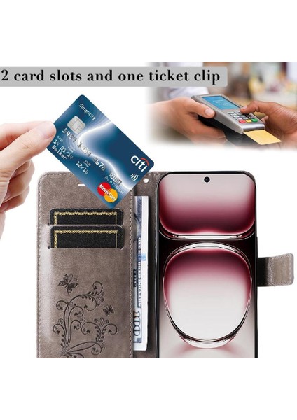 Oppo Için Kılıf Card 12 Pro 5g Flip Kickstand Pu Deri Kart Yuvası ile (Yurt Dışından) modelleri