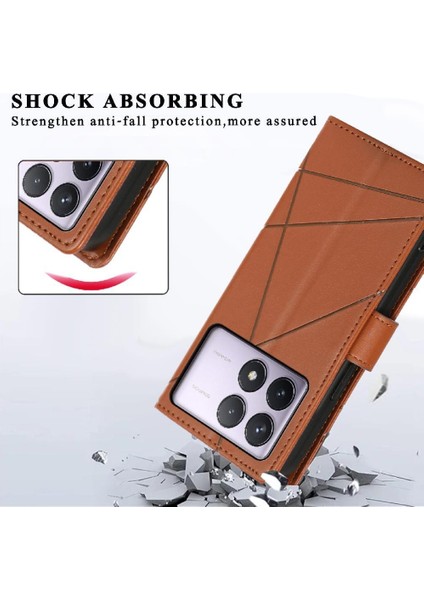 Xiaomi Poco F6 Pro 5g Kickstand Için Flip Case Üç Kart Yuvaları Darbeye (Yurt Dışından) indirimleri