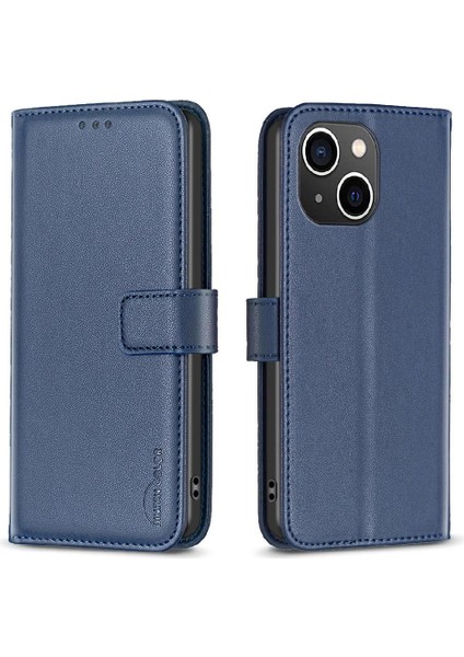 IPhone 14 Için Flip Case Artı Iş Deri Çanta Çoklu Kart Yuvası Cüzdan (Yurt Dışından)