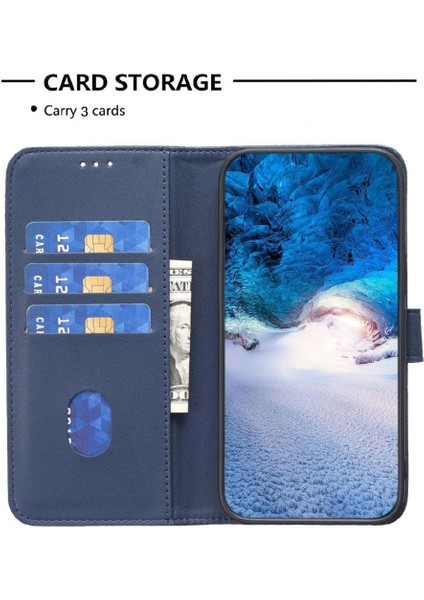 IPhone 14 Için Flip Case Artı Iş Deri Çanta Çoklu Kart Yuvası Cüzdan (Yurt Dışından)