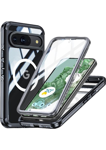 Google Pixel 9 Için Miracase Manyetik Kılıf Pet Koruyucu Film 360 Tüm ve (Yurt Dışından)