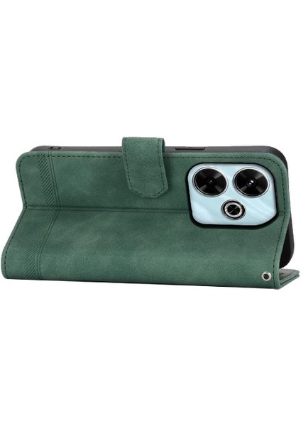 Xiaomi Redmi Için Flip Case 13 4g Bileklik Manyetik Kapatma Kart Yuvaları (Yurt Dışından) fırsatları