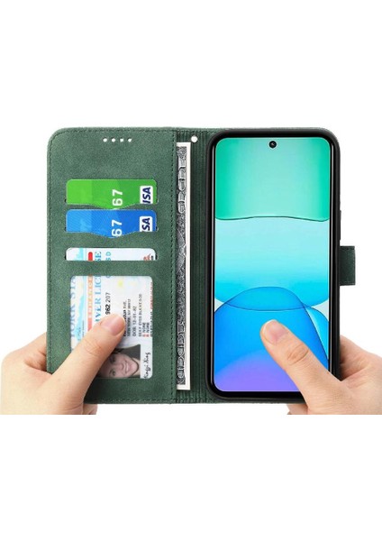 Xiaomi Redmi Için Flip Case 13 4g Bileklik Manyetik Kapatma Kart Yuvaları (Yurt Dışından) indirimleri
