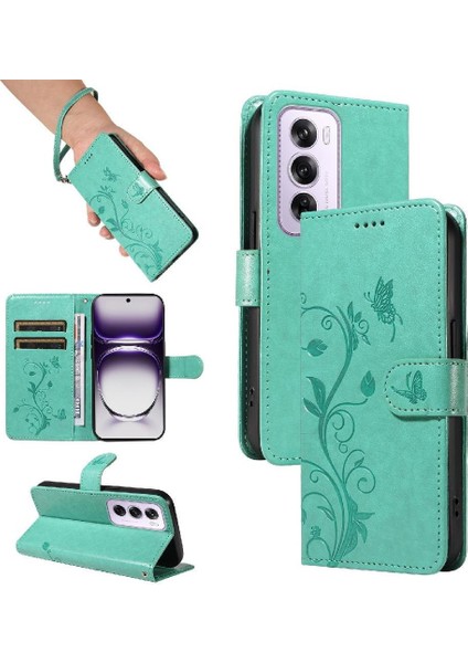 Oppo Hand 12 5g Için Kılıf ve Kart Yuvası El Yüksek ile Kabartmalı Kelebek (Yurt Dışından) indirimleri