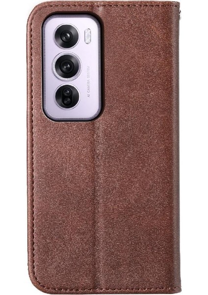 Oppo Oppo 12 Pro 5g Için Flip Case Standı El Kayışı Eşkenar Dörtgen Şekli Günlük Kullanım (Yurt Dışından) modelleri