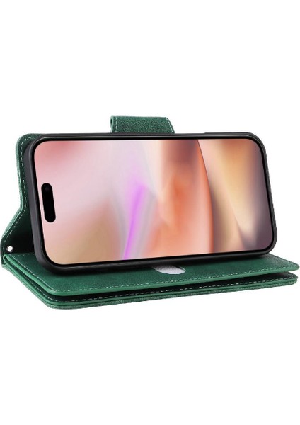 IPhone 16 Için Kılıf Fermuar Cüzdan Kapak Kart Tutucu Manyetik Deri ile (Yurt Dışından) fırsatları
