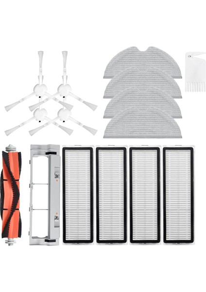 1C/STYTJ01ZHM T1 F9 Robotlu Süpürge Hepa Filtre Ana Yan Fırça Paspas Bezi Yedek Parça (Yurt Dışından)