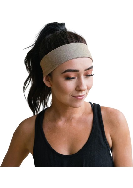 Saç Bandı Spor Kadın Erkek Pamuk Likra Bandana Fitness Tenis Makyaj Yoga Pilates Headband