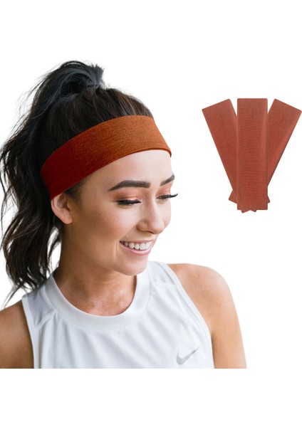 Saç Bandı 3lü Kadın Erkek Spor Pamuk Likra Bandana Fitness Tenis Koşu Yürüyüş Trekking Makyaj Yüz Cilt Temizliği Bandi Outdoor Yoga Pilates Ter Alın Kafa Bandı Headband Hairband Seti