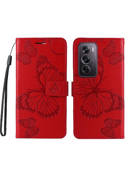 Oppo Için Kılıf Card 12 Pro 5g Flip Kickstand Pu Deri Kart Yuvası ile (Yurt Dışından)