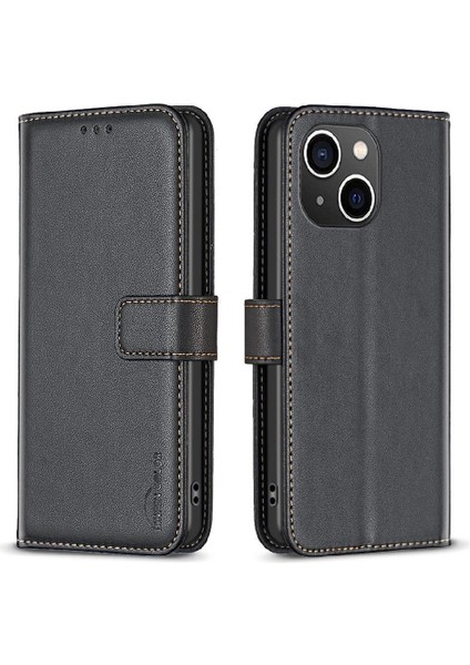 IPhone 13 Cüzdan Çok Renkli Deri Çanta Iş Yuvası Için Flip Case (Yurt Dışından)