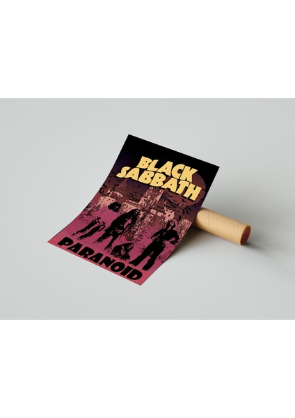 Black Sabbath Tasarım Poster 30 x 42 Çerçevesiz