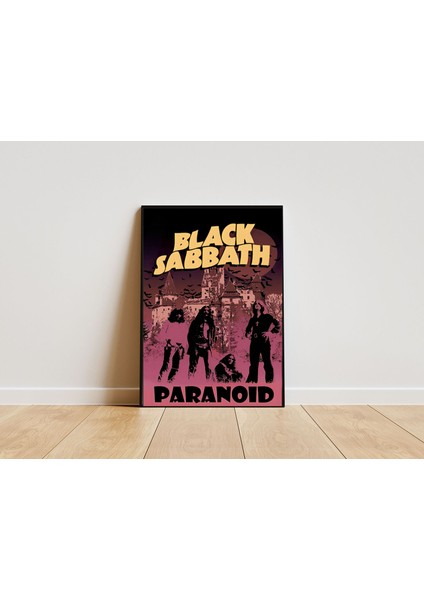 Black Sabbath Tasarım Poster 30 x 42 Çerçevesiz