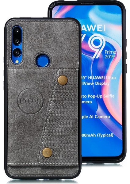 Huawei Y9 Başbakan 2019 Buit Için Cüzdan Kılıf Demir Darbeye Koruyucu (Yurt Dışından)