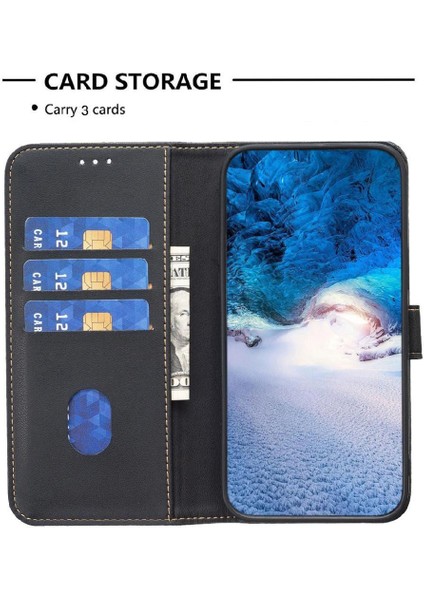 IPhone 12 Pro Çok Renkli Deri Kılıf Çoklu Kart Yuvası Için Flip Case (Yurt Dışından)