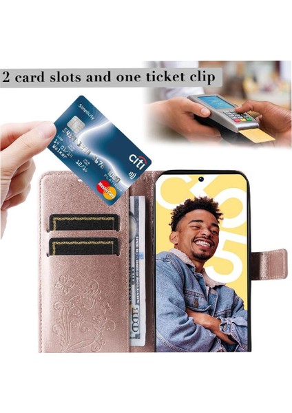 Kart Yuvası Standı Manyetik ile Realme C55 4g Flip Kickstand Için Flip Case (Yurt Dışından)