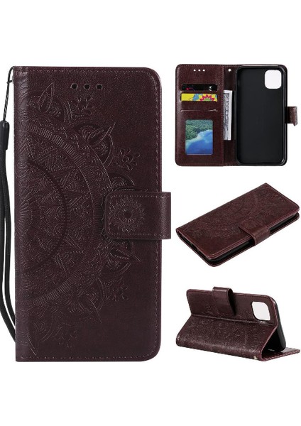Xiaomi Redmi 13 4g Totem Kabartma Pu Deri Kickstand Için Flip Case (Yurt Dışından)