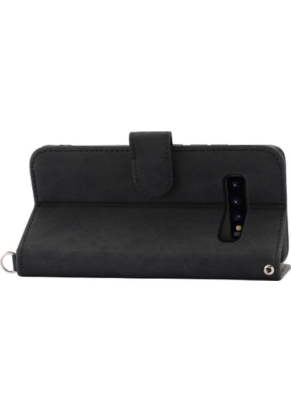 Samsung Galaxy S10 Artı Çoklu Kredi Kartı Yuvaları Bileklik Için Flip Case (Yurt Dışından)