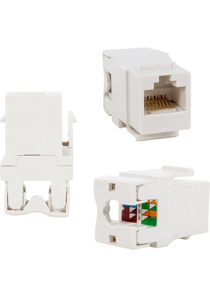 RJ45 CAT6 ŞASE 180 DERECE KEYSTONE JACK