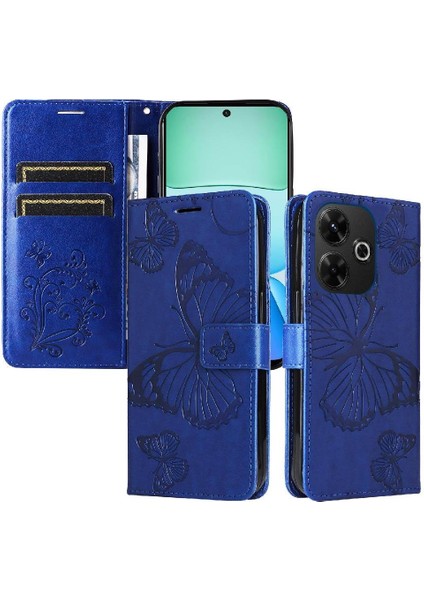 Xiaomi Redmi Için Kılıf 13 4g Manyetik Kapak Kart Yuvası ile Kickstand Çevirin (Yurt Dışından)