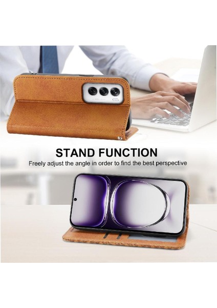 Oppo Oppo 12 5g Günlük Kullanım Için Flip Case Standı Cüzdan Eşkenar Dörtgen Şekli El (Yurt Dışından)