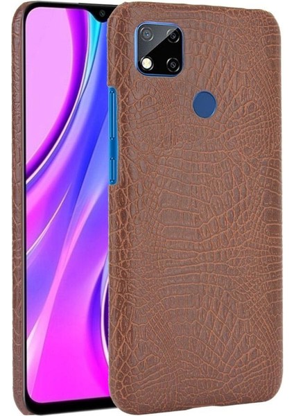 Xiaomi Redmi 9c Klasik Timsah Moda Kapak Için Şık Klasik Durumda (Yurt Dışından)